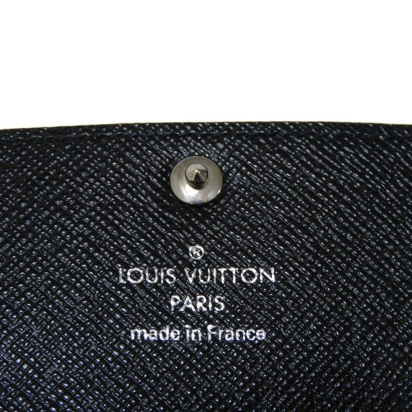 02063h 7 Louis Vuitton Multicle Key Case Leather Black