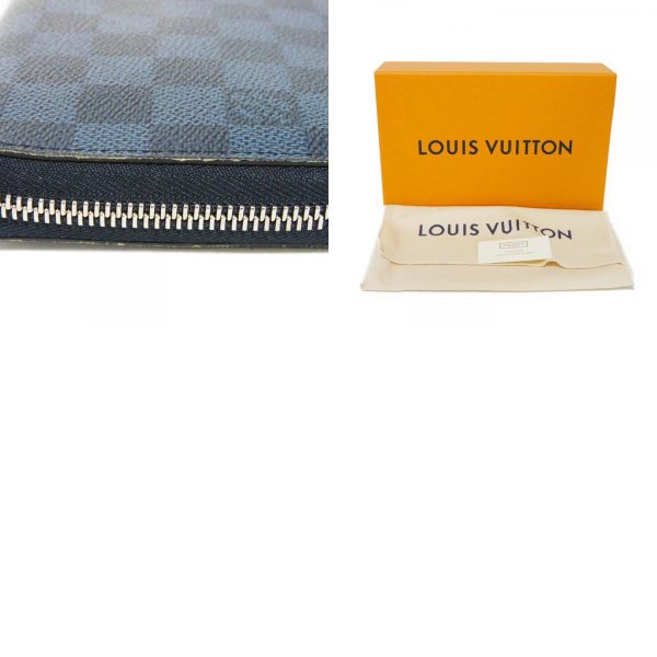 02081h 29 combine Louis Vuitton Zippy Organizer Long Wallet Canvas Navy