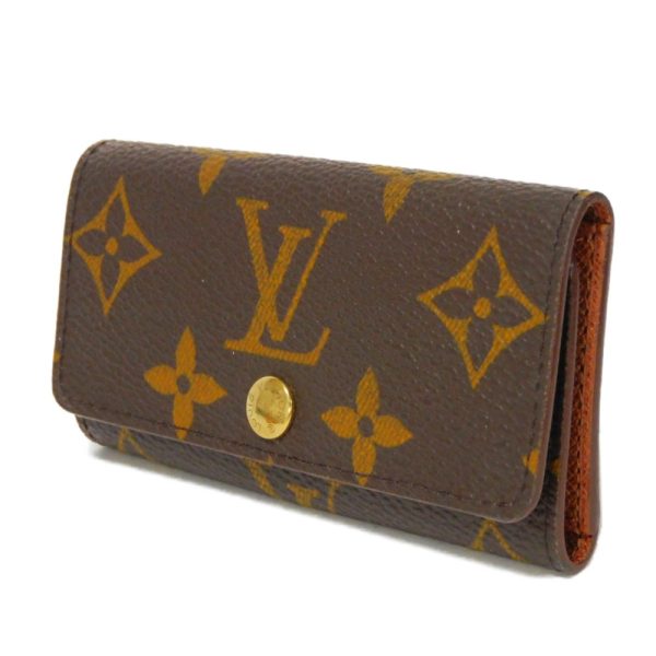 02111h 2 Louis Vuitton Multicle Key Case Leather Brown