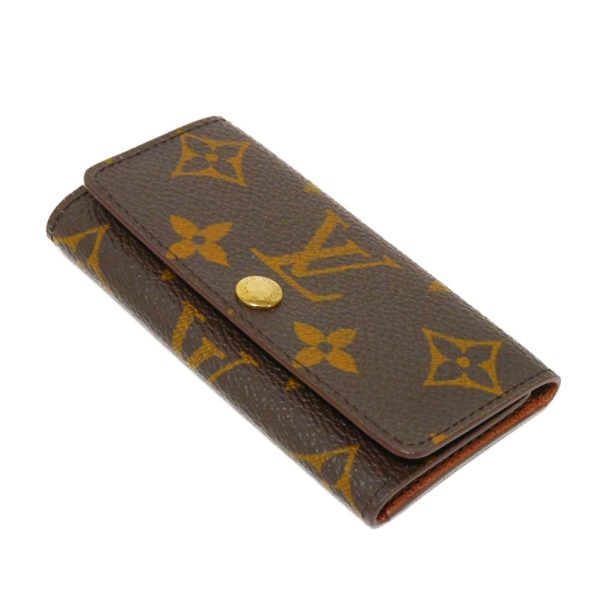 02111h 4 Louis Vuitton Multicle Key Case Leather Brown