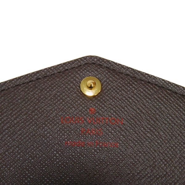 02117h 6 Louis Vuitton Portefeuille Sarah Long Wallet Canvas Brown