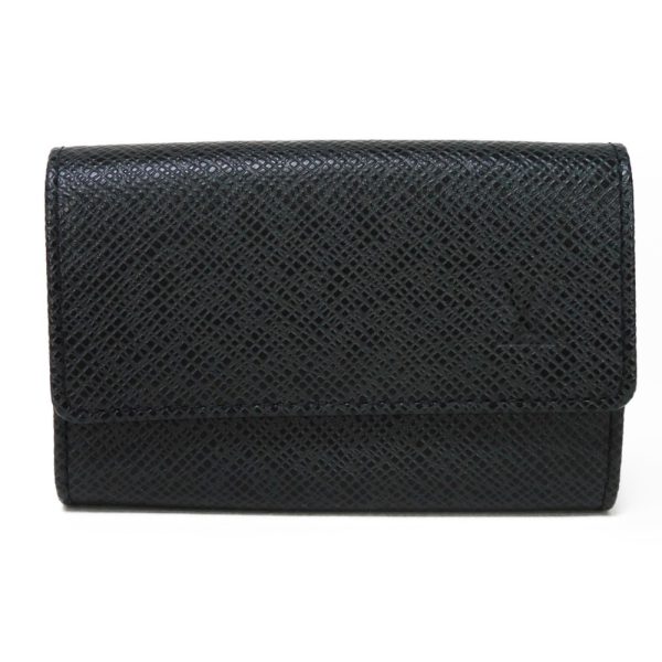 02136h 1 Louis Vuitton Multicle Key Case Leather Charcoal