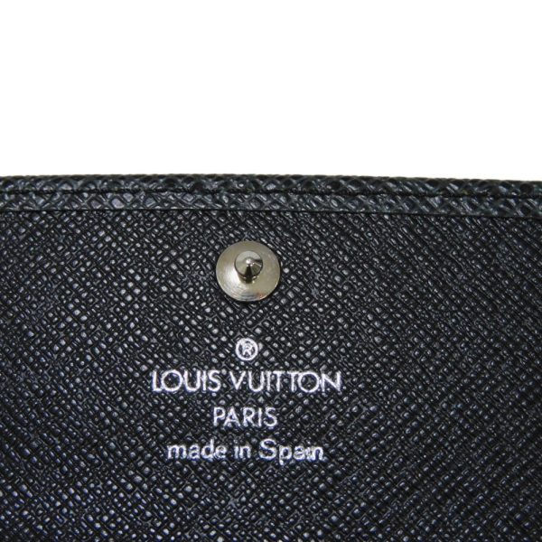 02136h 8 Louis Vuitton Multicle Key Case Leather Charcoal