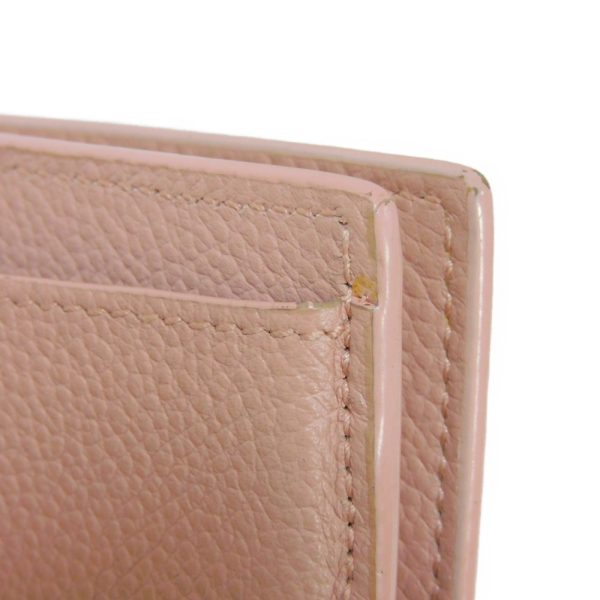 02195h 11 Saint Laurent Paris Tiny Wallet Leather Pink