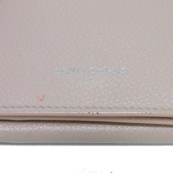 02195h 14 Saint Laurent Paris Tiny Wallet Leather Pink