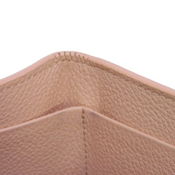 02195h 7 Saint Laurent Paris Tiny Wallet Leather Pink