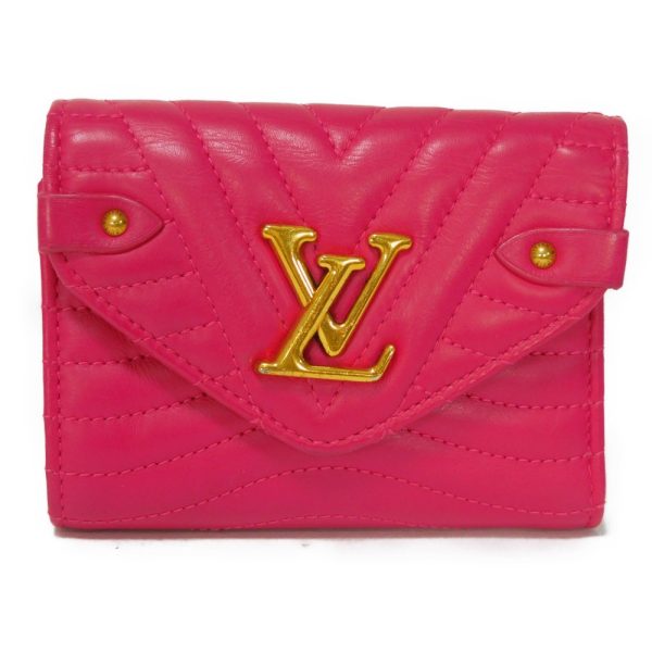 02220h 1 Louis Vuitton New Wave Compact Wallet Leather Pink