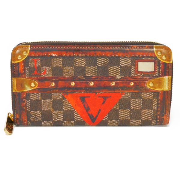 02269h 1 Louis Vuitton Transformed Zippy Wallet Damier Trunk Time Canvas Brown