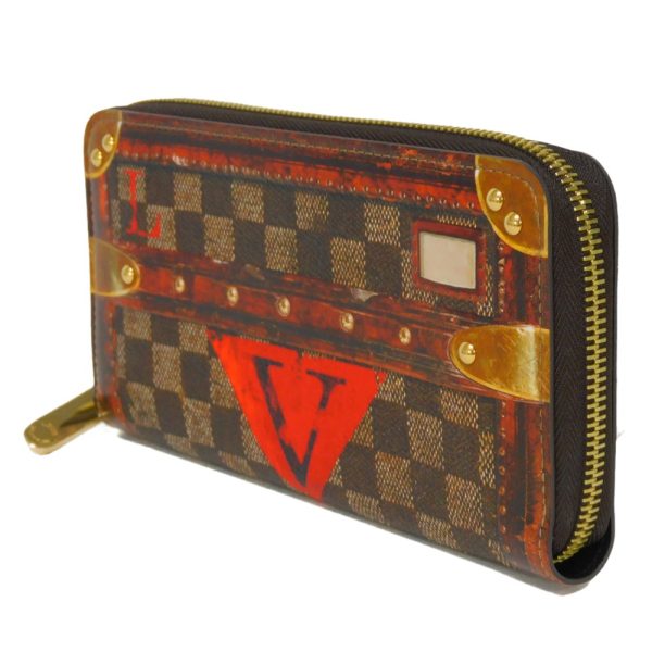 02269h 2 Louis Vuitton Transformed Zippy Wallet Damier Trunk Time Canvas Brown