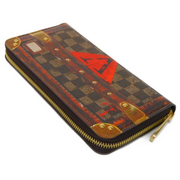 02269h 4 Louis Vuitton Transformed Zippy Wallet Damier Trunk Time Canvas Brown