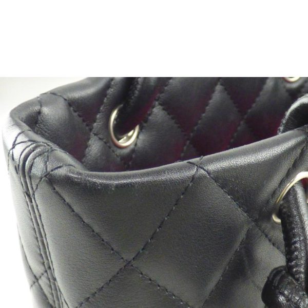 02273 7 Chanel Cambon Line Small Tote Bag Black