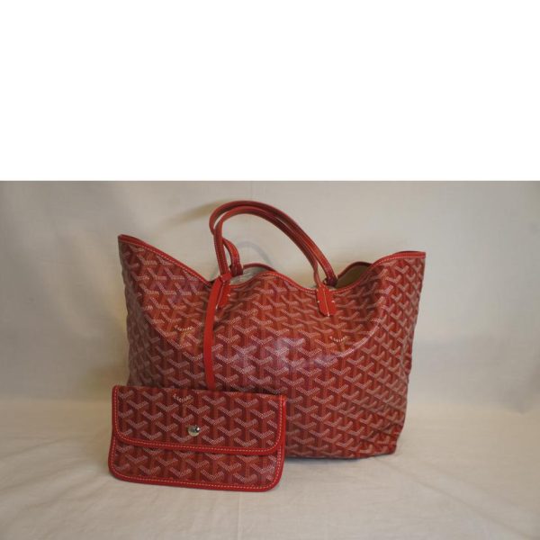 02300 2 Goyard Saint Louis Pm Handbag Red