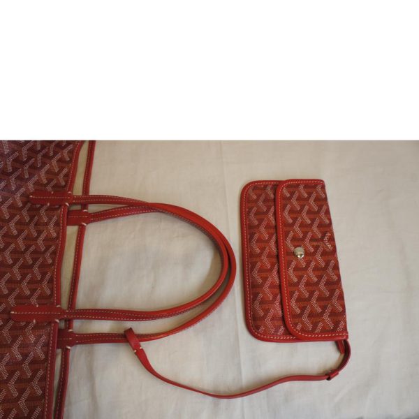 02300 4 Goyard Saint Louis Pm Handbag Red