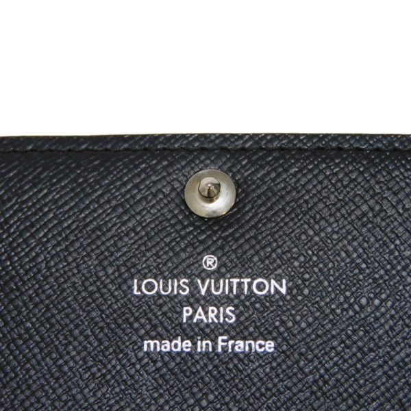 02302h 10 Louis Vuitton Multicle Key Case Leather Black