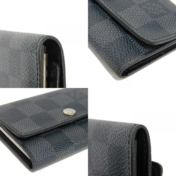 02302h 19 combine Louis Vuitton Multicle Key Case Leather Black