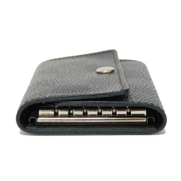 02302h 5 Louis Vuitton Multicle Key Case Leather Black