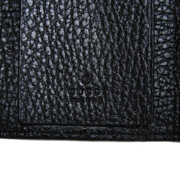 02322h 10 Gucci Gg Marmont Key Case Leather Black