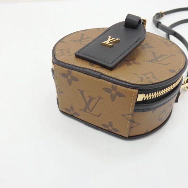 02457 3 Louis Vuitton Boite Chapeau Monogram Mini Belt Bag Brown Black