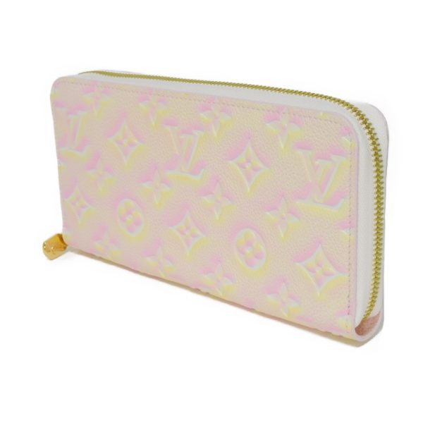 02506h 2 Louis Vuitton Zippy Wallet Leather Pink