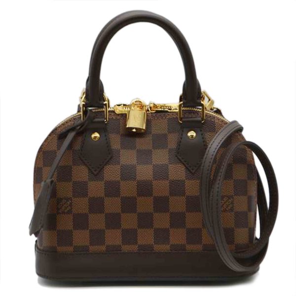 02768 1 Louis Vuitton Alma Damier BB Bag Noir