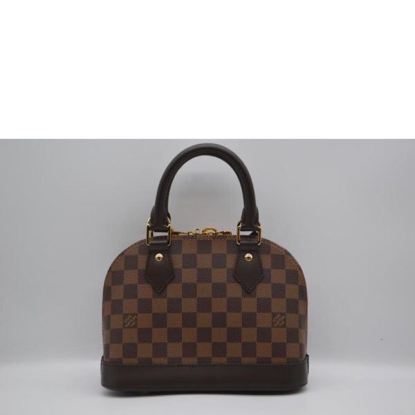 02768 2 Louis Vuitton Alma Damier BB Bag Noir