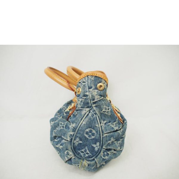 03015 3 Louis Vuitton Mini Pretty Monogram Denim Bag Blue