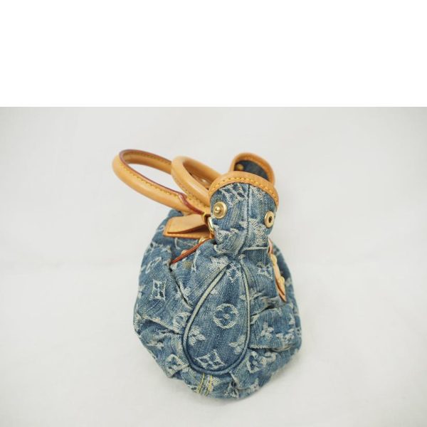 03015 4 Louis Vuitton Mini Pretty Monogram Denim Bag Blue