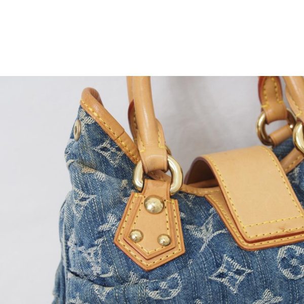 03015 6 Louis Vuitton Mini Pretty Monogram Denim Bag Blue