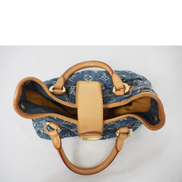 03015 7 Louis Vuitton Mini Pretty Monogram Denim Bag Blue