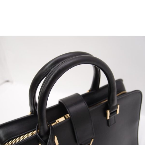 03035 4 Saint Laurent Small Cabas Handbag Black