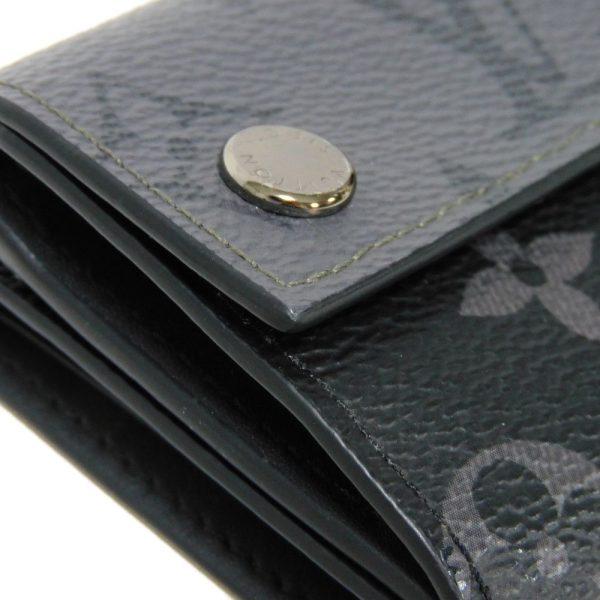 03053h 18 Louis Vuitton Discovery Compact Wallet Leather Black