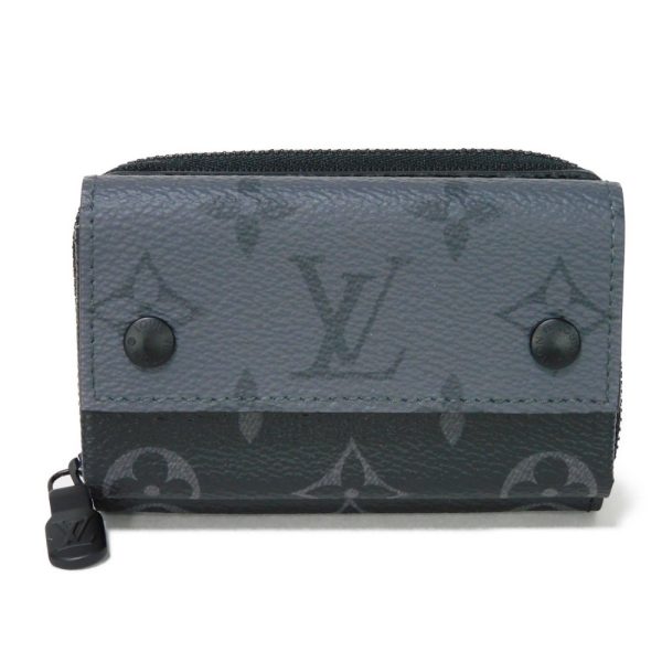 03085h 1 Louis Vuitton Zippy Organizer Coin Case Leather Black