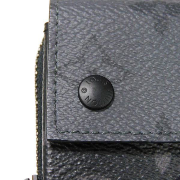 03085h 10 Louis Vuitton Zippy Organizer Coin Case Leather Black