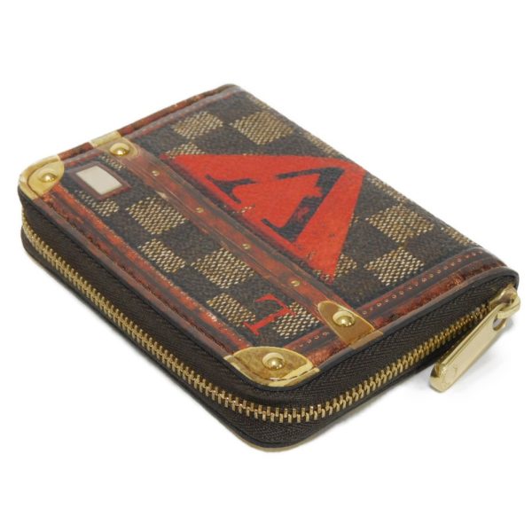 03163h 4 Louis Vuitton Transformed Zippy Coin Purse Damier Trunk Time Canvas