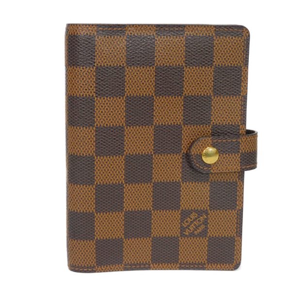 03201h 1 Louis Vuitton Agenda Pm Notebook Cover Leather Brown