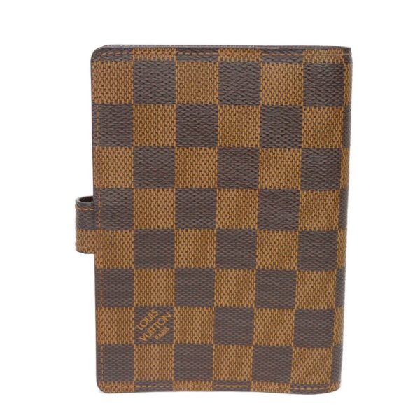 03201h 3 Louis Vuitton Agenda Pm Notebook Cover Leather Brown