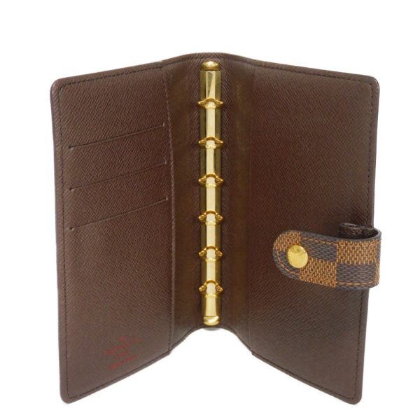 03201h 5 Louis Vuitton Agenda Pm Notebook Cover Leather Brown