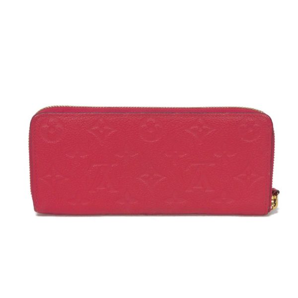 03206h 3 Louis Vuitton Portefeuille Clemence Long Wallet Leather Freesia