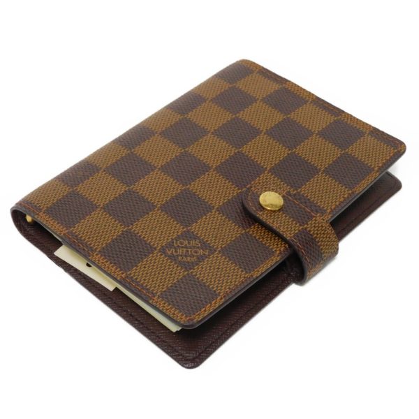 03232h 4 Louis Vuitton Agenda Pm Notebook Cover Leather Brown