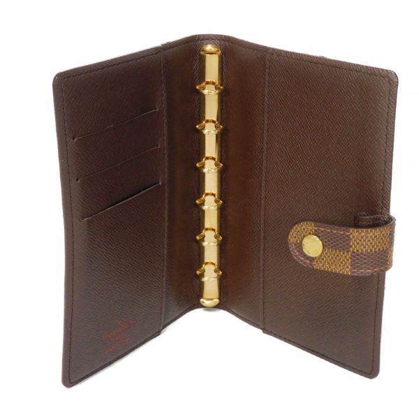 03232h 6 Louis Vuitton Agenda Pm Notebook Cover Leather Brown