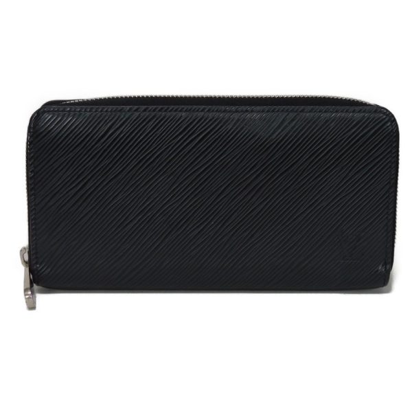 03236h 1 Louis Vuitton Zippy Wallet Leather Black