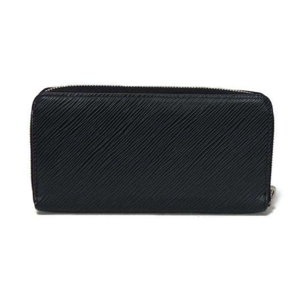 03236h 3 Louis Vuitton Zippy Wallet Leather Black