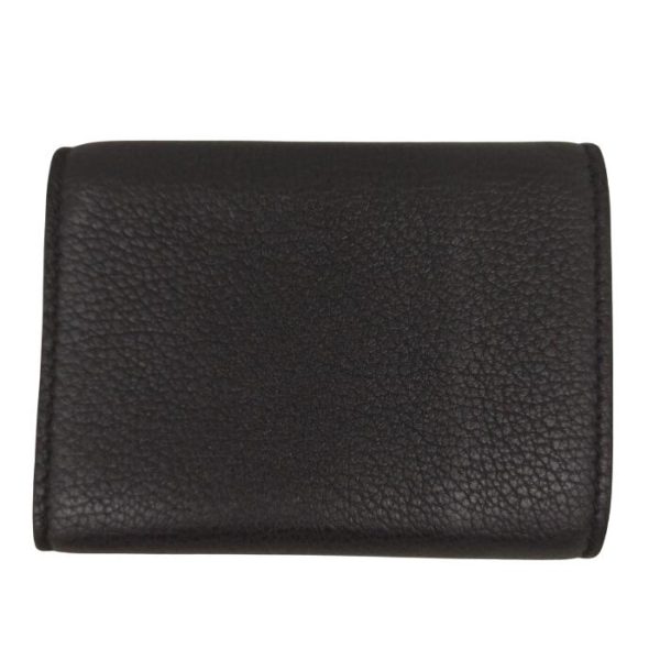 0329 4 3 Gucci Compact Trifold Wallet Logo Black