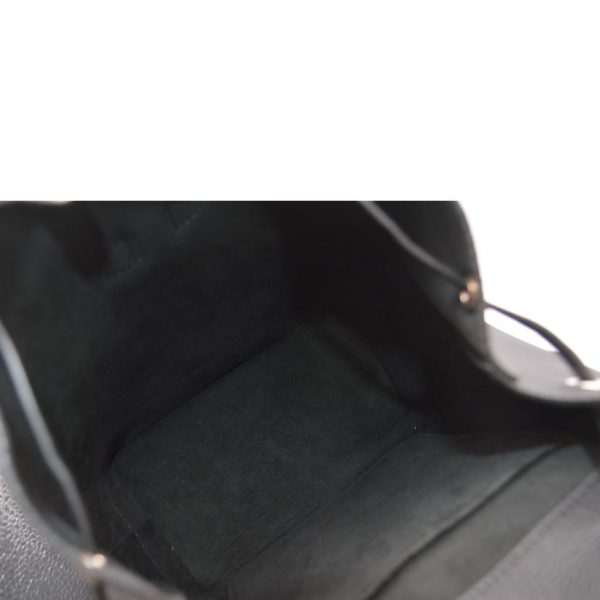 03455 5 Louis Vuitton Lock Me Calf Leather Backpack Black