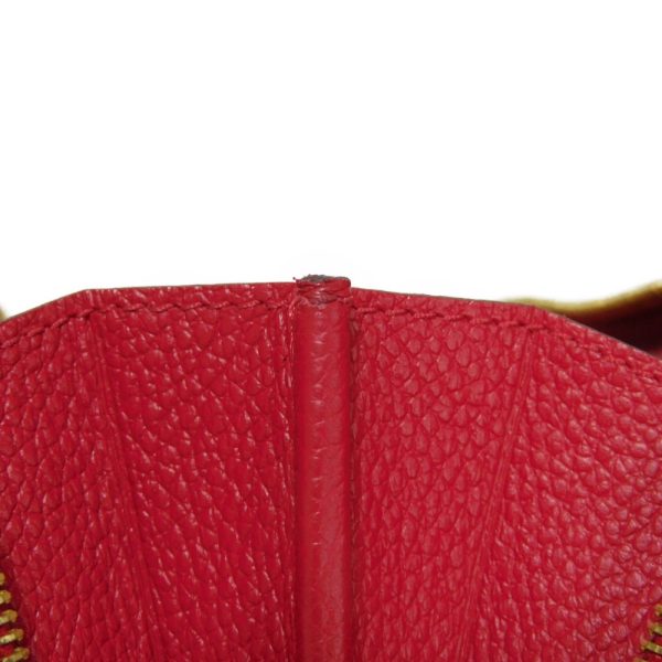 03470h 10 Louis Vuitton Zippy Coin Purse Leather Red