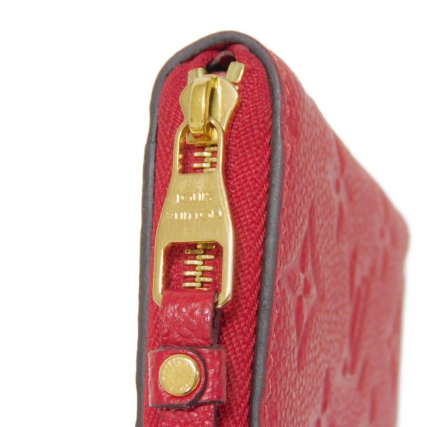 03470h 11 Louis Vuitton Zippy Coin Purse Leather Red