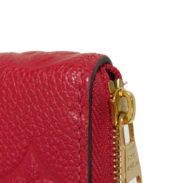 03470h 15 Louis Vuitton Zippy Coin Purse Leather Red