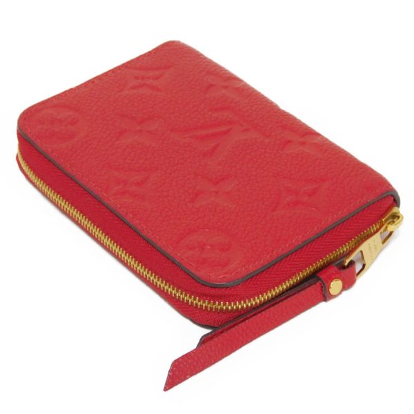 03470h 4 Louis Vuitton Zippy Coin Purse Leather Red