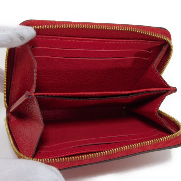 03470h 5 Louis Vuitton Zippy Coin Purse Leather Red