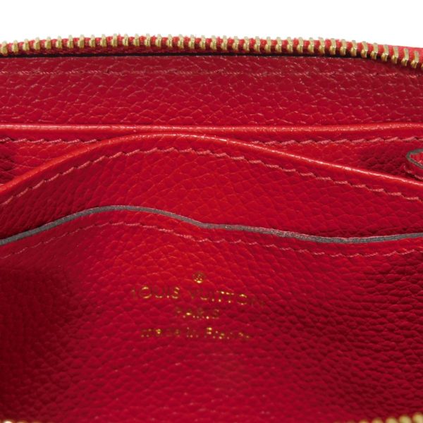 03470h 6 Louis Vuitton Zippy Coin Purse Leather Red